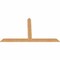 Ekena Millwork Portland Timber Gable Bracket, Western Red Cedar, 84"W x 49"H x 1 1/2"D x 5 1/2"F, 14/12 Pitch GBW084X49X0206POR00SWR - alternate 4